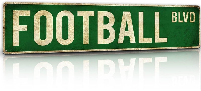 Rasonus Football Party Decorations Accessories Gifts for Boys 8-12 Football Stuff Wall Decor for Men Room Football Room Gear Teen Boys Birthday Christmas Vintage Wall Sign - Image 1
